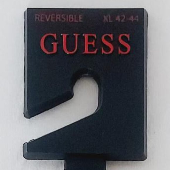 GUESS Men’s Reversible Leather Belt Black/Brown Size XL - Picture 6 of 10